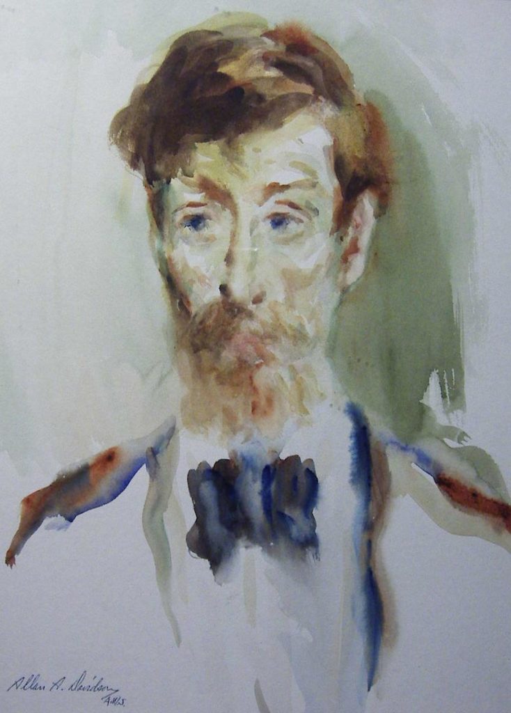 Stanley Simmons, 1976, watercolor, signed.