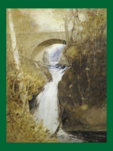 Rumbling Bridge, Perthshire, watercolor, signed.