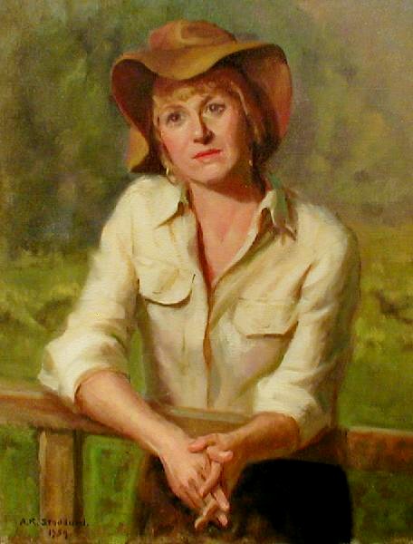 Reflections, oil on canvas, signed/dated 1959.