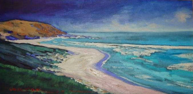 Near Coffs Harbour, New South Wales, oil on board, signed.